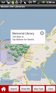 Campus Map, Showing all Libraries